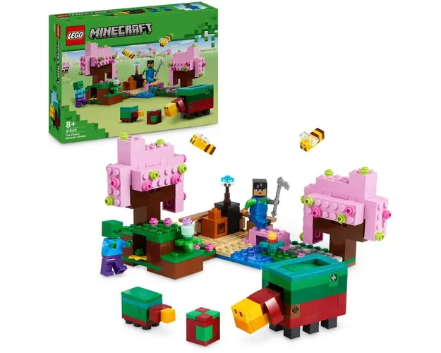 LEGO® Minecraft® - Gradina cu ciresi infloriti 21260, 304 piese