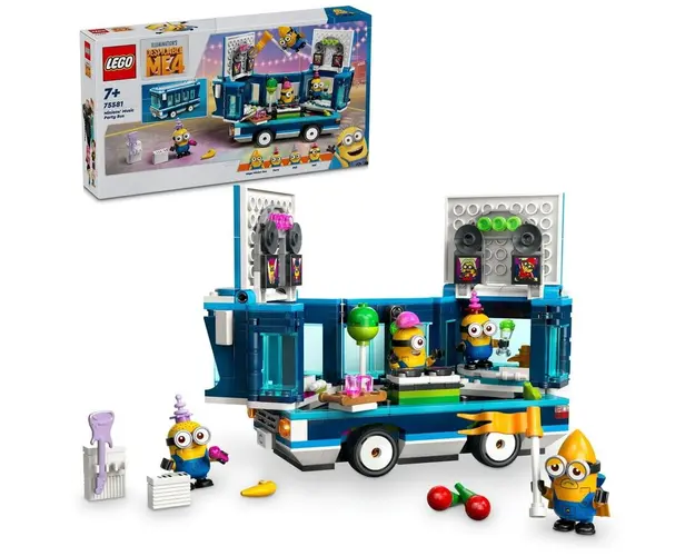 LEGO® Minions - Despicable Me - Autobuzul de petrecere al minionilor 75581, 379 piese