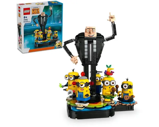 LEGO® Minions - Despicable Me - Gru si minionii din caramizi 75582, 839 piese