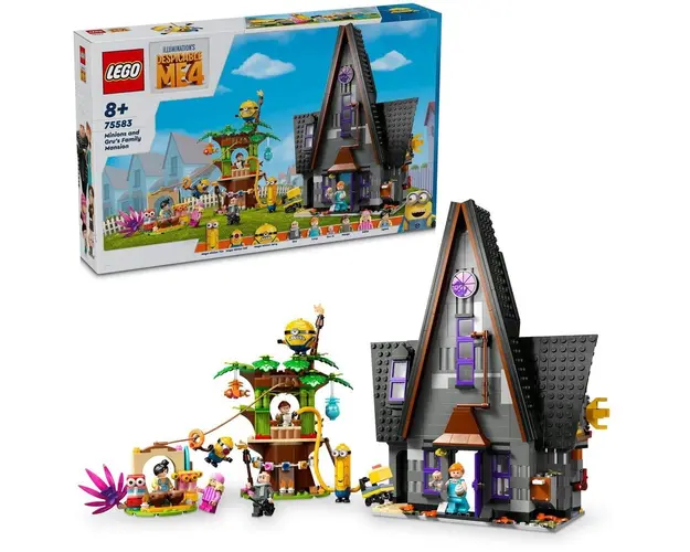 LEGO® Minions - Despicable Me - Resedinta de familie a lui Gru si a minionilor 75583, 868 piese