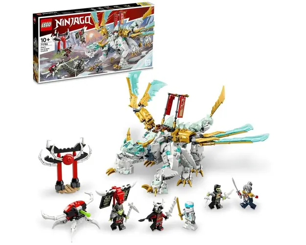 LEGO® Ninjago - Creatura Dragon de gheata a lui Zane 71786, 973 piese