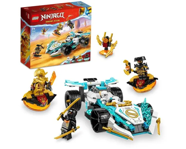 LEGO® Ninjago - Masina de curse Spinjitzu a lui Zane cu puterea dragonului 71791, 307 piese