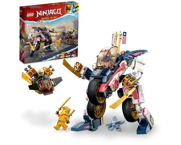 LEGO® Ninjago - Motocicleta de viteza robot transformator a Sorei 71792, 384 piese