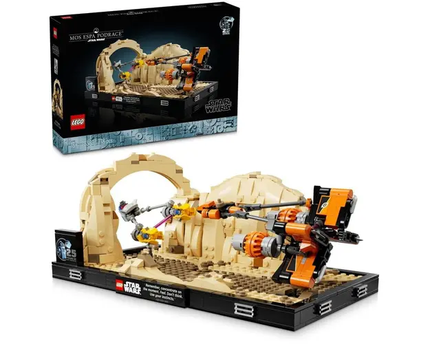 LEGO® Star Wars™ - Diorama Cursa din Mos Espa 75380, 718 piese