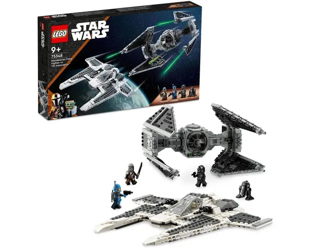 LEGO® Star Wars™ - Fang Fighter mandalorian vs TIE Interceptor™ 75348, 957 piese