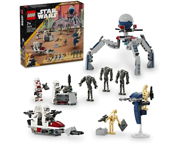 LEGO® Star Wars™ - Pachet de lupta Clone Trooper™ si droid de lupta 75372, 215 piese