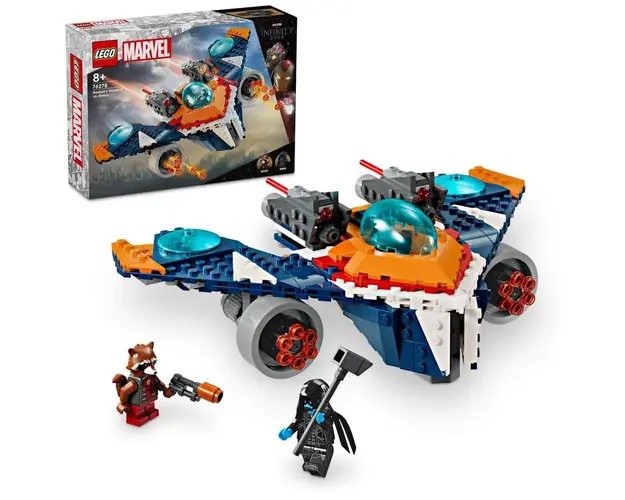 LEGO® Super Heroes - Avionul de lupta al lui Rocket vs Ronan 76278, 290 piese