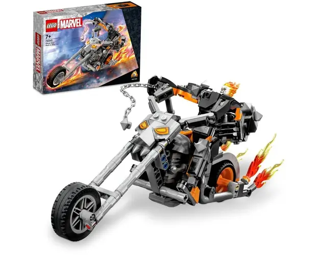 LEGO® Super Heroes - Robot si motocicleta Calaretul fantoma 76245, 264 piese