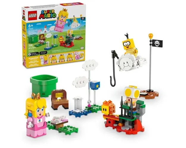 LEGO® Super Mario - Aventuri cu LEGO® Peach™ interactiva 71441, 208 piese