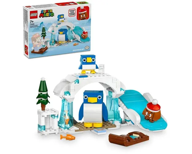 LEGO® SUPER MARIO™ - Set de extindere - Aventura in zapada a familiei Penguin 71430, 228 piese