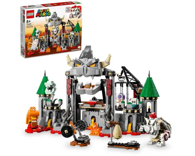 LEGO® Super Mario - Set de extindere - Batalia lui Dry Bowser de la castel 71423, 1321 piese