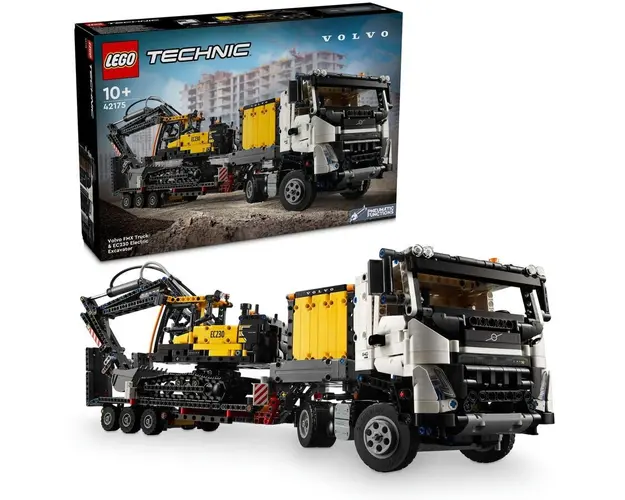 LEGO® Technic - Camionul FMX si excavatorul electric EC230 de la Volvo 42175, 2274 piese