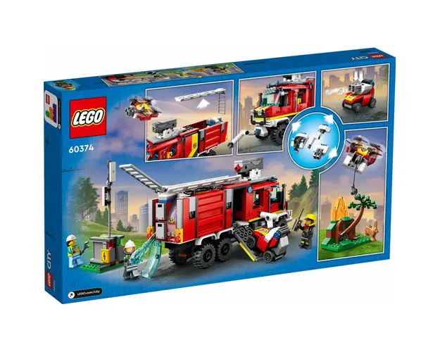 LEGO City - Masina unitatii de pompieri 60374, 502 piese