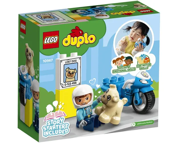 LEGO DUPLO Motocicleta de politie pentru salvare 10967, 5 piese