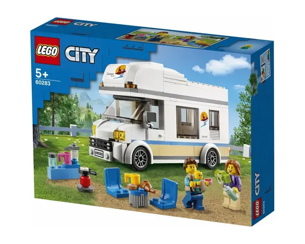 LEGO City Great Vehicles - Rulota de vacanta 60283, 190 piese