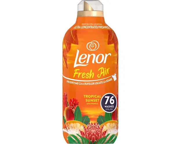 Balsam de rufe Lenor Fresh Air Effect Tropical Sunset, 1064 ml, 76 spalari