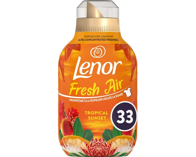 Balsam de rufe Lenor Fresh Air Tropical Sunset, 462 ml, 33 spalari