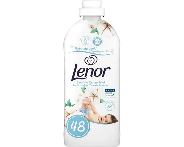 Balsam de rufe Lenor Sensitive, 1.2L, 48 spalari