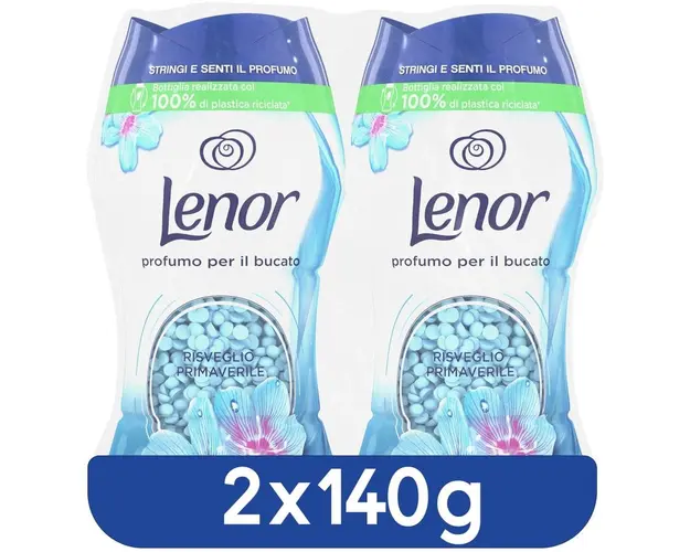 Pachet Perle Parfumate Lenor Spring Awakening, 2 x 140 g