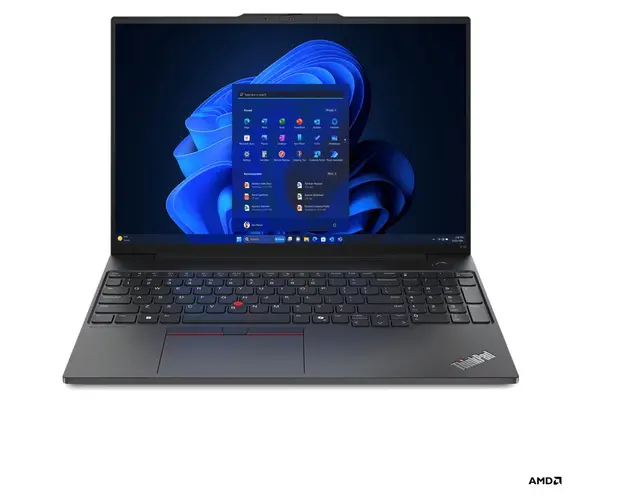 Laptop Lenovo 16&#039;&#039; ThinkPad E16 Gen 2, WUXGA IPS, Procesor AMD Ryzen™ 5 7535HS (16M Cache, up to 4.55 GHz), 16GB DDR5, 512GB SSD, AMD Radeon 660M, No OS, Black