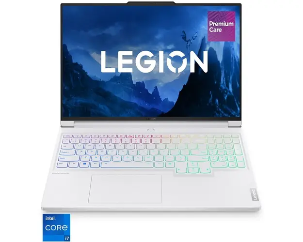 Laptop Gaming Legion 7 16IRX9 cu procesor Intel® Core™ i7-14700HX, pana la 5.5GHz, 16&#039;&#039;, 3.2K, IPS, 165Hz, 32GB DDR5, 1TB SSD, NVIDIA® GeForce RTX™ 4060 8GB GDDR6, No OS, Glacier White, 3y on-site, Premium Care