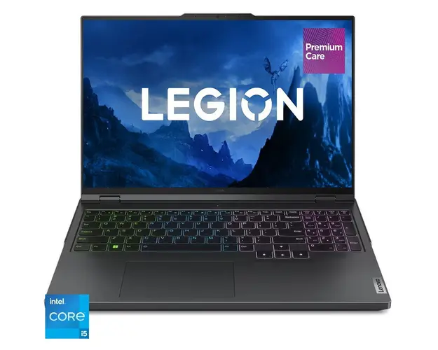 Laptop Gaming 16&#039;&#039; Legion Pro 5 16IRX9, WQXGA IPS 165Hz G-Sync, Procesor Intel® Core™ i5 14500HX (24M Cache, up to 4.90 GHz), 16GB DDR5, 1TB SSD, GeForce RTX 4060 8GB, No OS, Onyx Grey, 3Yr Onsite Premium Care