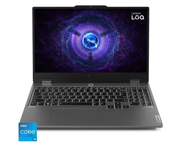 Laptop Gaming Lenovo LOQ 15IAX9I cu procesor Intel® Core™ i5-12450HX pana la 4.40GHz, 15.6&#039;&#039;, Full HD, IPS, 144Hz, 12GB DDR5, 512GB SSD, Intel® Arc™ A530M 4GB GDDR6, No OS, Luna Grey