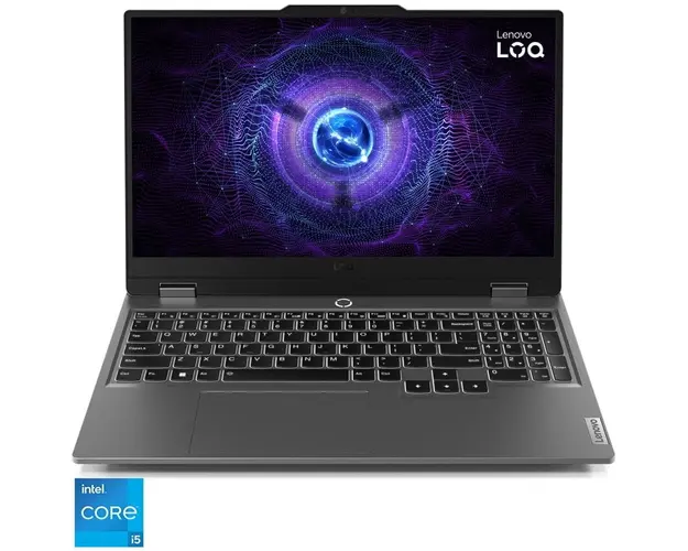 Laptop Gaming LOQ 15IRX9 cu procesor Intel® Core™ i5-13450HX pana la 4.6 GHz, 15.6, Full HD, IPS, 16GB, 1TB SSD, NVIDIA® GeForce RTX™ 4060 8GB GDDR6, No OS, Luna Grey