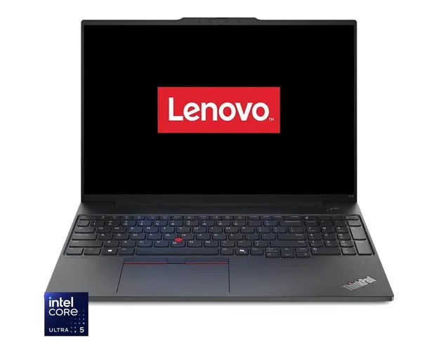 Laptop Lenovo 16&#039;&#039; ThinkPad E16 Gen 2, WUXGA IPS, Procesor Intel® Core™ Ultra 5 125U (12M Cache, up to 4.30 GHz), 16GB DDR5, 512GB SSD, Intel Graphics, No OS, Black