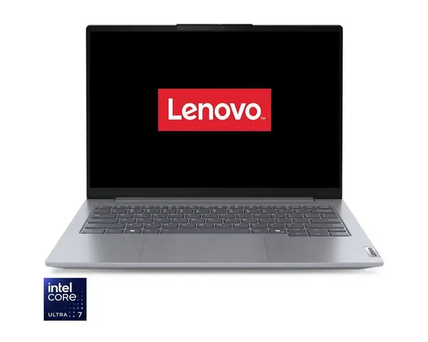 Laptop Lenovo ThinkBook 14 G7 IML cu procesor Intel® Core™ Ultra 7 155U pana la 4.8 GHz, 14, WUXGA, IPS, 16GB DDR5, 512GB SSD, Intel® Graphics, No OS, Arctic Grey