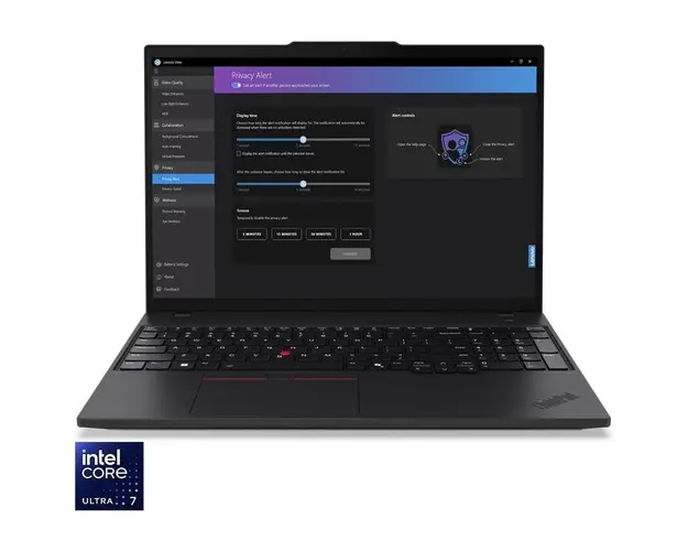 Laptop Lenovo ThinkPad T16 Gen 3 cu procesor Intel® Core™ Ultra 7 155U pana la 4.8 GHz, 16, WUXGA, IPS, 32GB DDR5, 1TB SSD, Intel® Graphics, Windows 11 Pro, Black, 3Y Premier Support