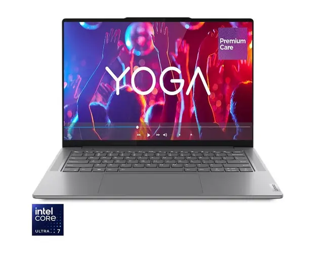 Laptop Lenovo Yoga Pro 7 14IMH9 cu procesor Intel® Core™ Ultra 7 155H pana la 4.8GHz, 14.5, 2.8K, OLED, 120Hz, 32GB LPDDR5x, 1TB SSD, NVIDIA® GeForce RTX™ 4050 6GB GDDR6, No OS, Luna Grey