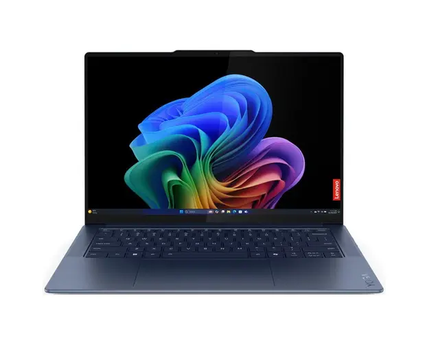 Ultrabook Lenovo 14.5&#039;&#039; Yoga Slim 7 14Q8X9, 3K OLED 90Hz Touch, Procesor Qualcomm Snapdragon X Elite X1E-78-100, 32GB LPDDR5X, 1TB SSD, Qualcomm Adreno, Win 11 Pro (on ARM), Cosmic Blue