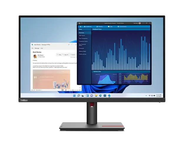 Monitor LED Lenovo ThinkVision T27h-30 27 inch QHD IPS 4 ms 60 Hz USB-C