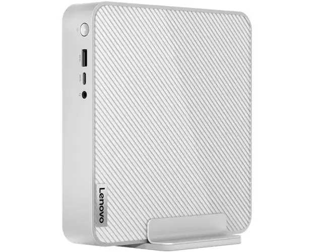 Sistem Desktop PC Lenovo IdeaCentre Mini 01IRH8 cu procesor Intel® Core™ i5-13420H pana la 4.60 GHz, 32GB DDR4, 1TB SSD, Intel® UHD Graphics, No OS, Cloud Grey