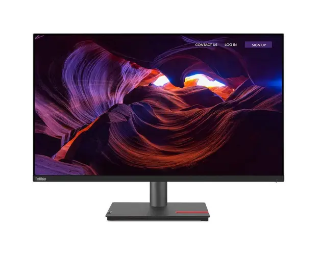 Monitor Lenovo ThinkVision P32p-30, 31.5 UHD, IPS, WLED, Anti-glare, 4ms, HDMI, DisplayPort, Pivot (Negru)