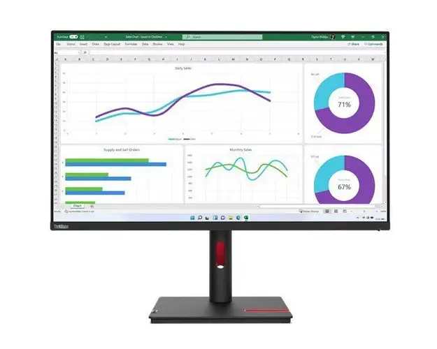 Monitor LED Lenovo hinkVision T32h-30 31.5 inch QHD IPS 4 ms 60 Hz USB-C