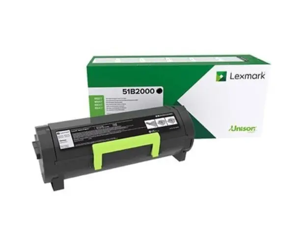 Toner Lexmark 51B2000, Negru