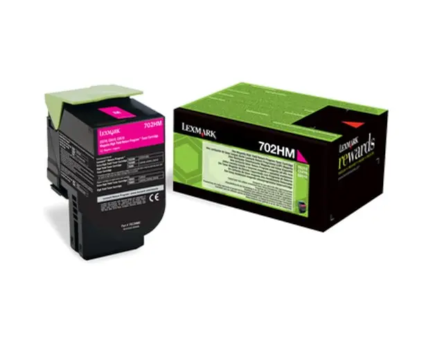 Lexmark 702HM Magenta High Yield Return Program Toner Cartridge
