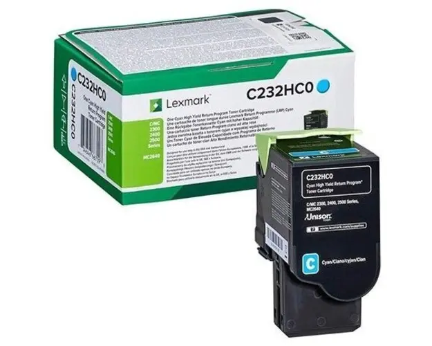 Toner Lexmark C232HC0, cyan