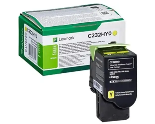 Toner Lexmark C232HY0, yellow