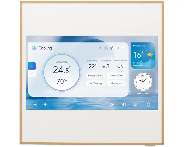 Aparat de aer conditionat LG Artcool Gallery Premium LCD 12000 BTU, WIFI, Clasa ++, Dual Inverter HeatPump Compressor, Control umiditate, Plasmaster Ionizer, 19 db, R32, A12GA2.NSE/A12GA2.U18