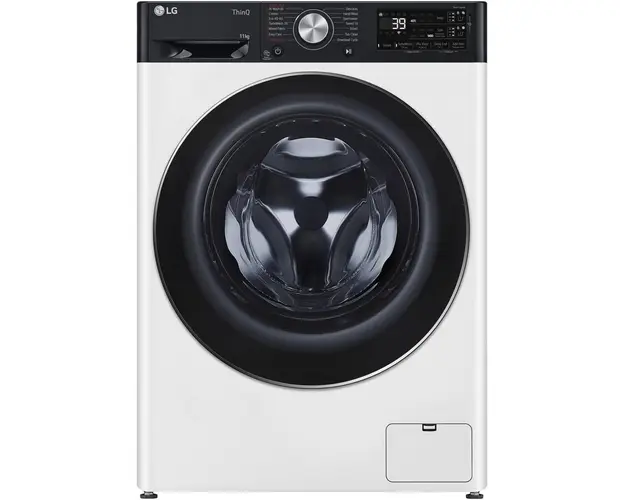 Masina de spalat rufe LG F4WR711S3HA, 11 kg, 1400 rpm, Clasa A, Motor AI Direct Drive, Auto Dose, WiFi, Smart Diagnosis, TurboWash, Alb