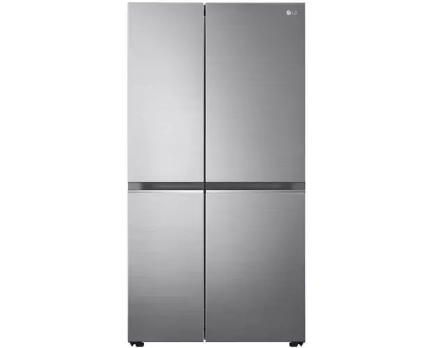 Side by side LG GSBV70PZTE, 655 l, No Frost, DoorCooling, Clasa E, Compresor Linear Inverter, LinearCooling, UltraSleek, Smart Diagnosis, H 179 cm, Inox