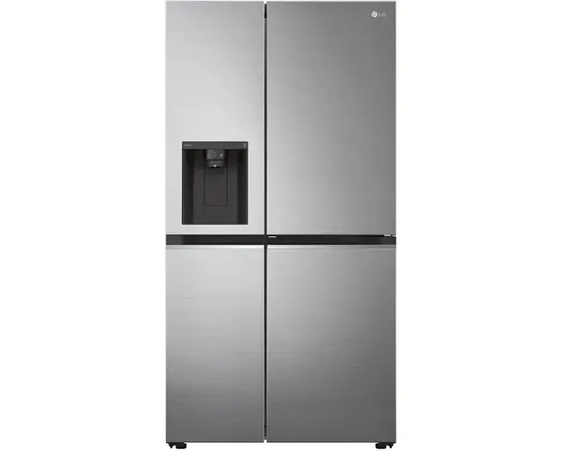 Side by Side LG GSJV71PZTE, 635 l, Total No Frost, Door Cooling, H 179 cm, Clasa E, Argintiu