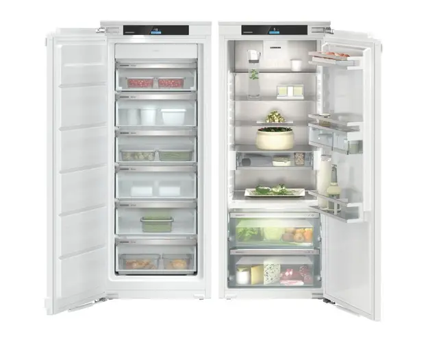 Combinatie side by side incorporabila Liebherr IXRF 4555, 381 L, No Frost, Display TFT 2,4” color, ecran Touch &amp; Swipe, SuperFrost, BioFresh, SuperCool, Alb