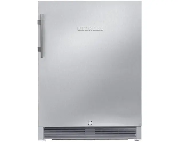 Frigider pentru exterior OKes 1750, 60 cm, MagicEye, yala cu cheie, Clasa B, Inox antiamprenta