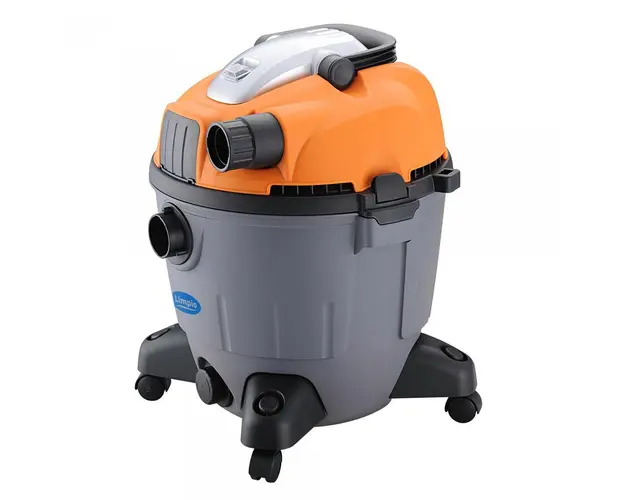 Aspirator multifunctional Limpio LWD-35P , 1320 W, Putere aspirare 170 W, Recipient colectare 35 L, Gri/Portocaliu
