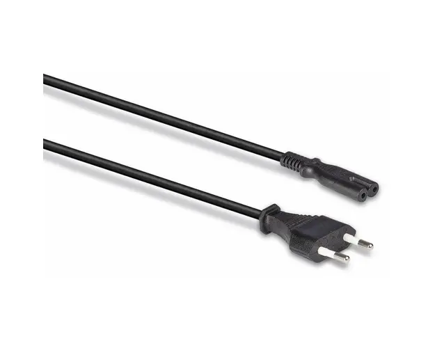Cablu componente LINDY Europlug 2 pin Male - IEC 320 C7 Female, 5m, negru