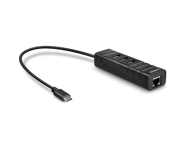 Hub USB 3.1 Type-C, USB-A + RJ45